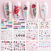 Nail Art Stickers Valentine's Day Series Rose Love Lip Print Letters Love Tree Watermark Nail Stickers
