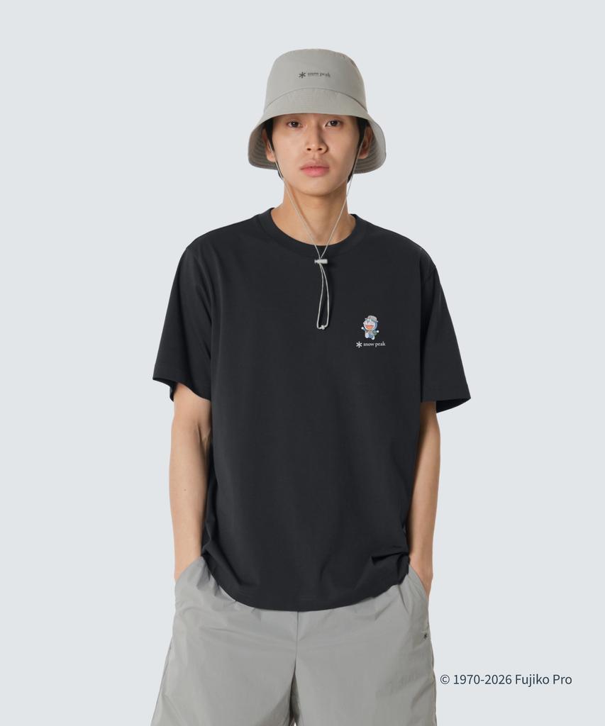 SNOWPEAK APPAREL [Snow Peak | Doraemon] Backpacking Short Sleeve T-Shirt (S26Mufts96) Dark Navy
