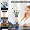 3D Puzzle Vase Arts Puzzle Flower Vase DIY Crafts Plastic Home Decoration Flower Arrangement Office Housewarming Kids Toys Gifts