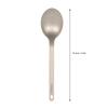 TOMSHOO Titanium Tableware Dinner Spoon Cutlery Flatware for Home Outdoor Camping Titanium Dinner Spoon