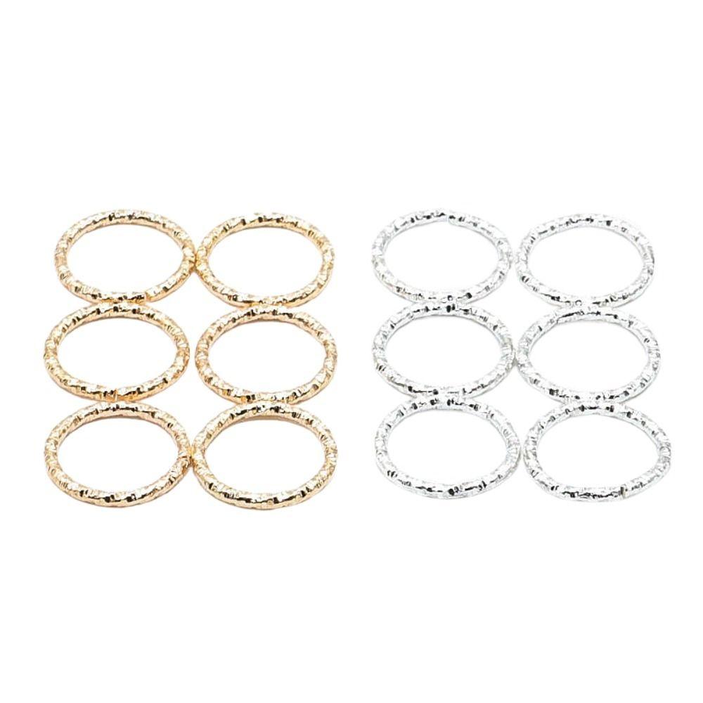 

50PCS Big Hole Dreadlocks Beads Opening Hoop Circle Cuff Clip Hair Braids Styling Tool Hair Rings