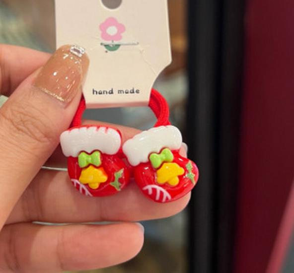 

2021 Christmas Santa Claus Hair Ties & Headbands for Kids - Hair-Friendly Accessories