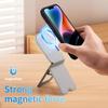 Magnetic Cell Phone Holder Foldable Stand Adjustable Desktop Mulifunctional Desktop Bracket With Magnet Ring for Any Cell Phone