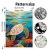 Shiny Pearl Sea Turtle Ocean Life DIY Painting Creative Bead Art Craft Household Wall Decoration Nice Present For Art Hobbyists Family Decor