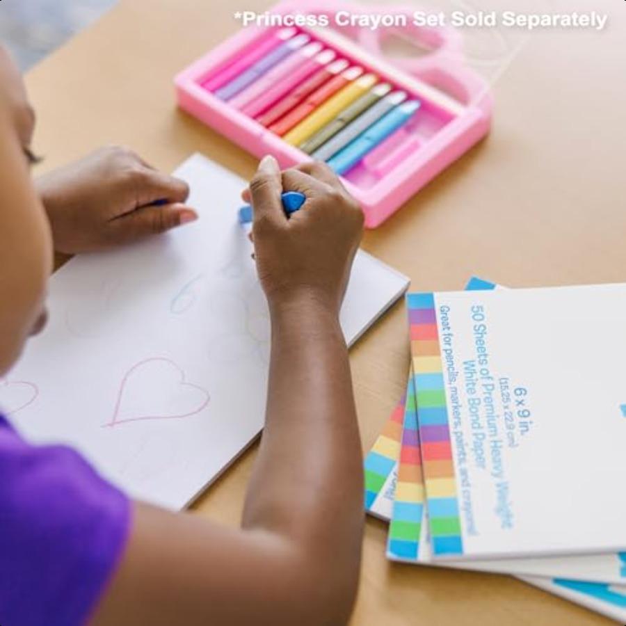 

Блок бумаги для рисования Melissa Doug 6 x 9 дюймов 50 листов 4 штуки United States