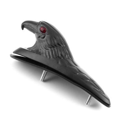 New Chrome Eagle Head Shape Design ATV Front Fender Frame Ornament Front Fender Accent Piece for Motorcycle Motorbike Car