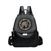 Fashion Personality Elephant Hot Stamping Women's Backpack Ethnic Style Versatile Anti-theft Handbag Trendy Rivet Outdoor Travel Shopping Shoulder Bag