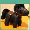 Zodiac Pferd Plüsch Schlüsselanhänger Mit Leder-Finish Und Glücksbringer Für Kinder Und Erwachsene