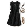 Young Adult Style Vest Dress All the Way! Craft Tassel Woolen Cotton Round Neck Pressure Obvious Corset Dress Easiest for Match