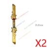 MOC Figurine Accessoires Briques de Construction Épée Fléchette Serpent Doré Bâton Armure Cape Cheveux Films Poupées Briques Compatibles Jouets N12