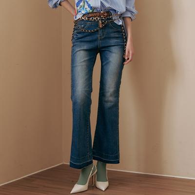 MAXZA Natural Wash 3D Cut Semi-Bootcut Denim Pants