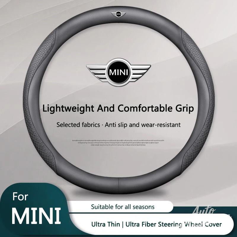 

1PC 38CM Ultra Fiber Car Steering Wheel Cover Ultra Thin Breathable Anti Slip For BMW Mini Cooper S R55 R56 R50 R53 R60 F55 F56