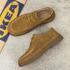 Men sneakers lace up Casual cow suede Leather Flat Designer Shoes Comfortable Fashion Leather Oxford Shoes Soft Versatile Shoe