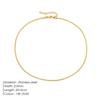 Steel Necklace Round Snake Chain for Women Simple Light Luxury Plain Chain Couple Clavicle Chain European and American Fashion Snake Bone Chain