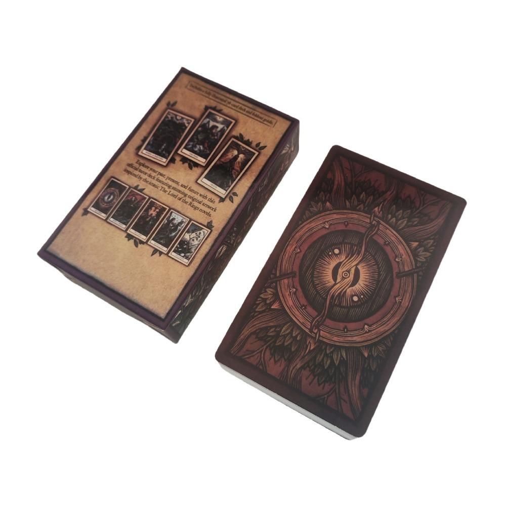 Tarotkarte „Der Herr der Ringe“, 12 x 7 cm, zeigt die beliebtesten Charaktere, Kreaturen und Szenen der Fans, 78 Karten, Rider-Waite-System