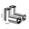 HUHI8 4PCS Metal Car Styling Wheel Tire Valve Caps Auto Accessories For Ford ST FOCUS 2 3 Mondeo Fiesta Kuga Accessories Wheel hubcap