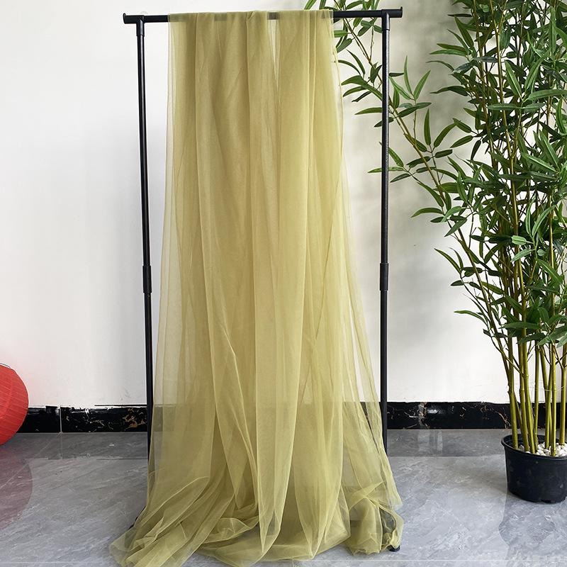 White Gauze Wedding Arch & Ceiling Drape – Chinese Style Outdoor Photo Backdrop