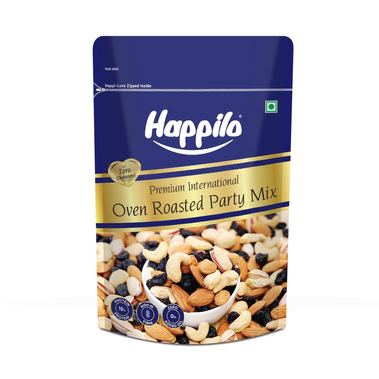Смесь для вечеринки запеченная (200 г), Premium International Oven Roasted Party Mix,  Happilo