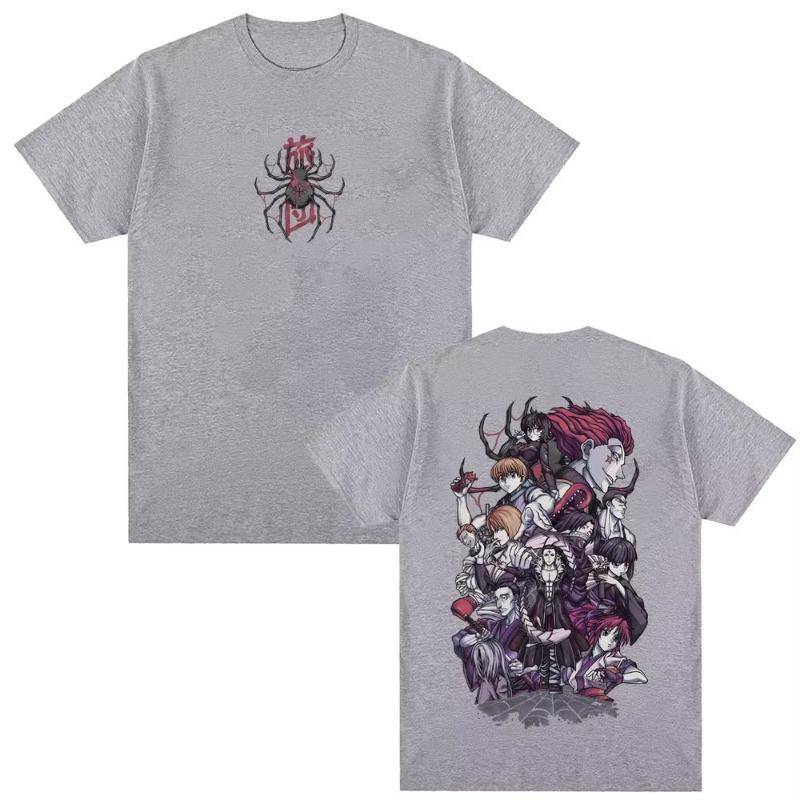 2026 New Anime Hunter X Hunter Phantom Troupe Spider Graphic Tshirt Unisex Women Casual Vintage Tshirt Unisex Fashion T Shirt Summer