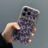 Luxury Leather for Magsafe Phone Case for iPhone 13 14 15 16 17 Pro Max 12ProMax Magnetic Letter Pattern Cover for iPhone Air