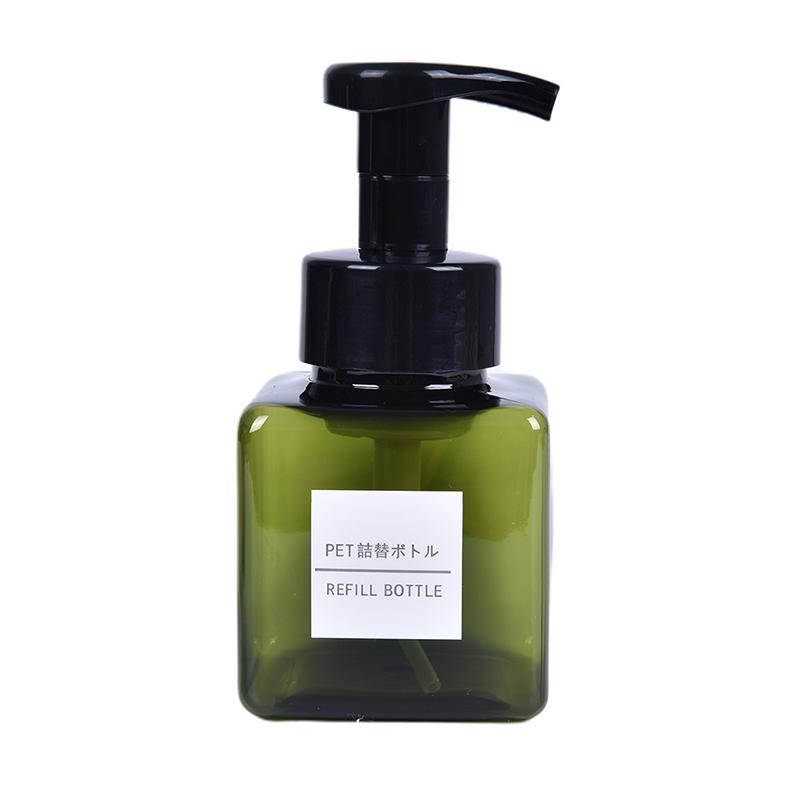 

250 мл пенящаяся бутылка-дозатор для чистки лица портативная дорожная пенящаяся бутылка зелёный