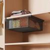4 Pieces Closet Hanging Storage In the Area Saving Wardrobe Mesh Basket Easy To Install Under Shelf