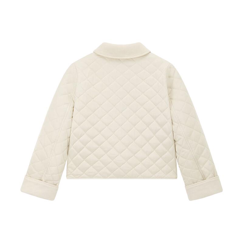 ELLE KIDS Girls' Retro Barn Style Quilted Winter Jacket