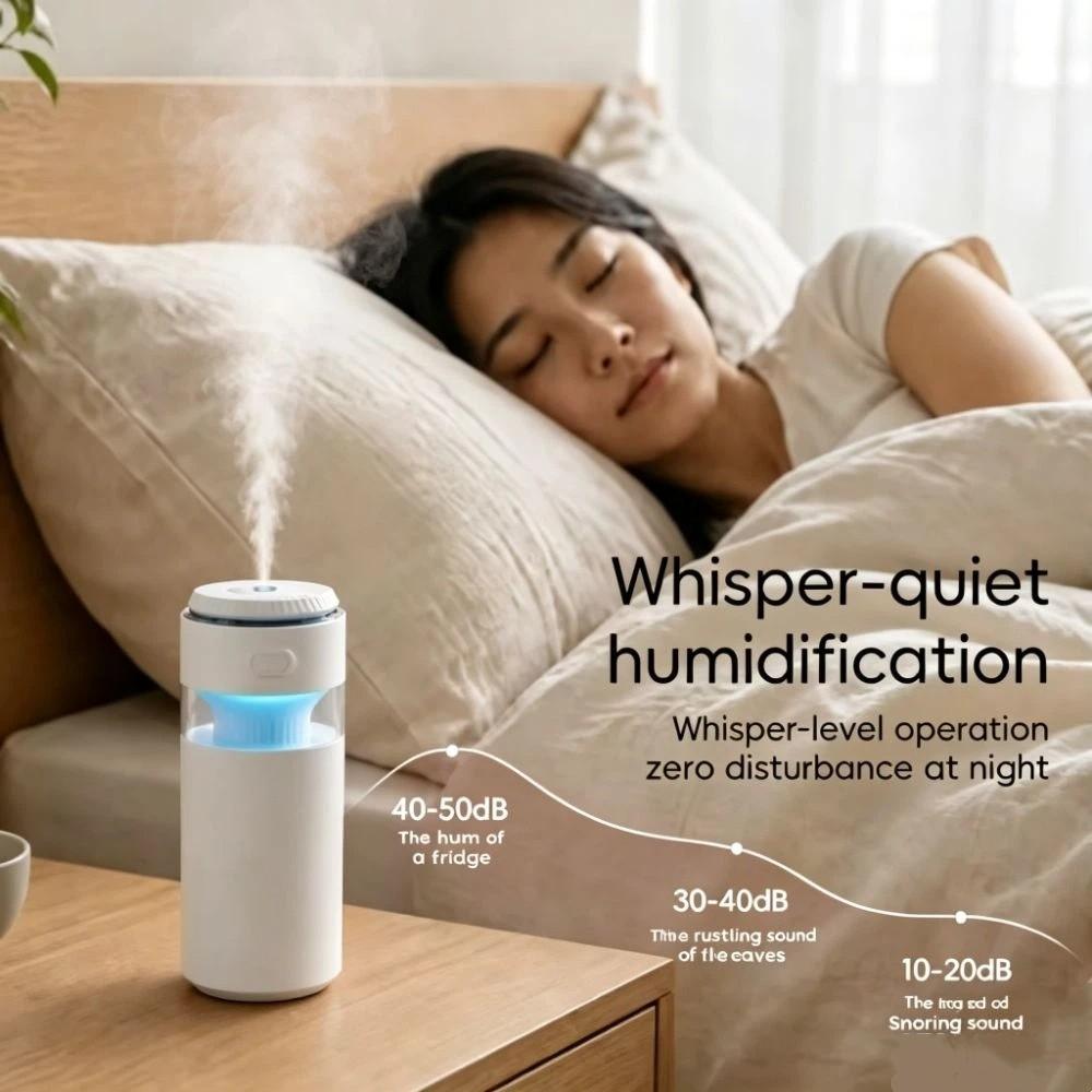 USB Rechargeable Cool Mist Humidifier Wireless Portable Humidifier Ultrasonic Humidifier  Car