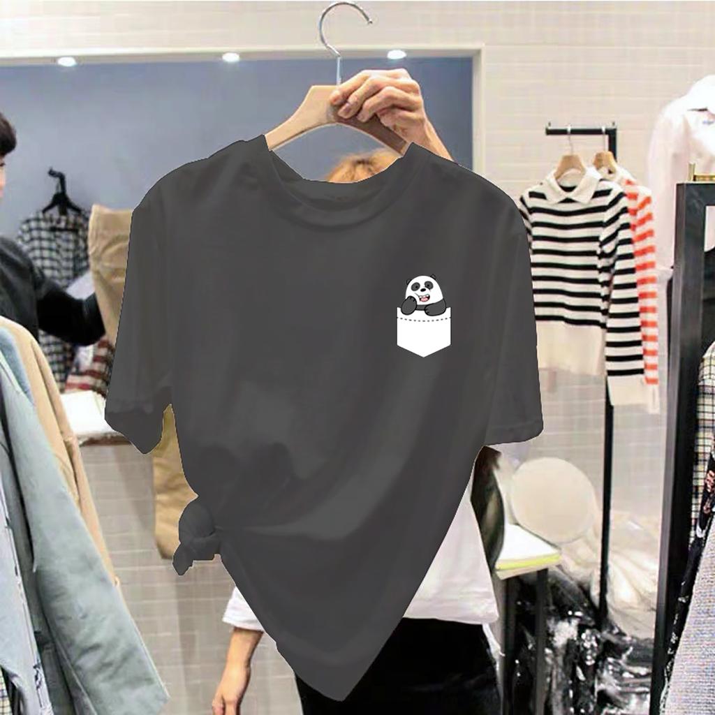 Cotton Unisex T Shirt for Women Korean Fashion Loose Teen Oversized Plus Size Tops On Sale Printed Graphic Os