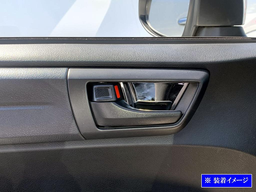BRIGHTZ Finish Stainless Steel Inner Door Handle Covers for Toyota Corolla Axio Set Fits and E165 Corolla Axio Ultra-Mirror (Plate) (160, 161, 164,