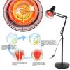 Infrared Light Heating Therapy Floor Stand Lamp Muscle Pain Cold Relief Constant Temperature