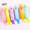 Office Highlighting Pen 6Pcs Chisel Tip Highlighter Marker, Cute Marker Pen, Cartoon Macaron Oblique Head No-Bleed Ink Markers for Journaling,