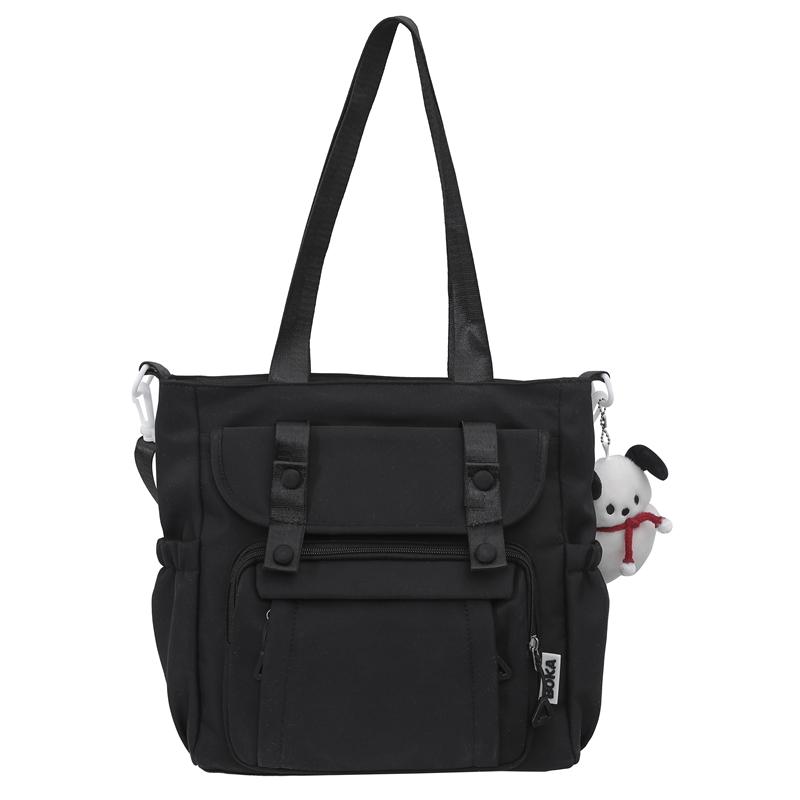 Large Capacity Shoulder Bag Student Class Book Handbag for Women