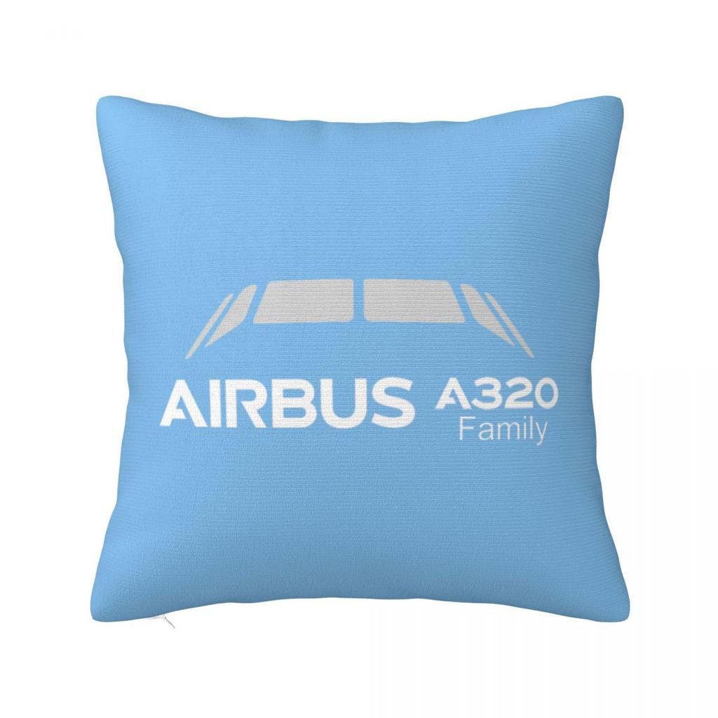 A320 Family Square Pillowcase Cushion Cover Pillow Case Throw Pillow Cover for Home Sofa Living Room