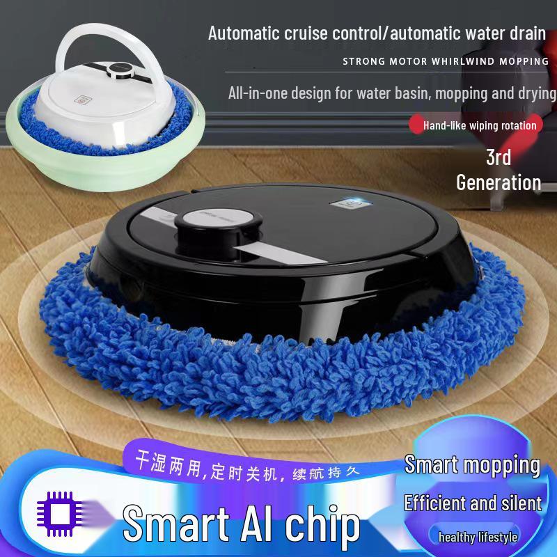 Intelligent Dual-Purpose Mopping Robot: Wet/Dry Cleaning with USB Charging