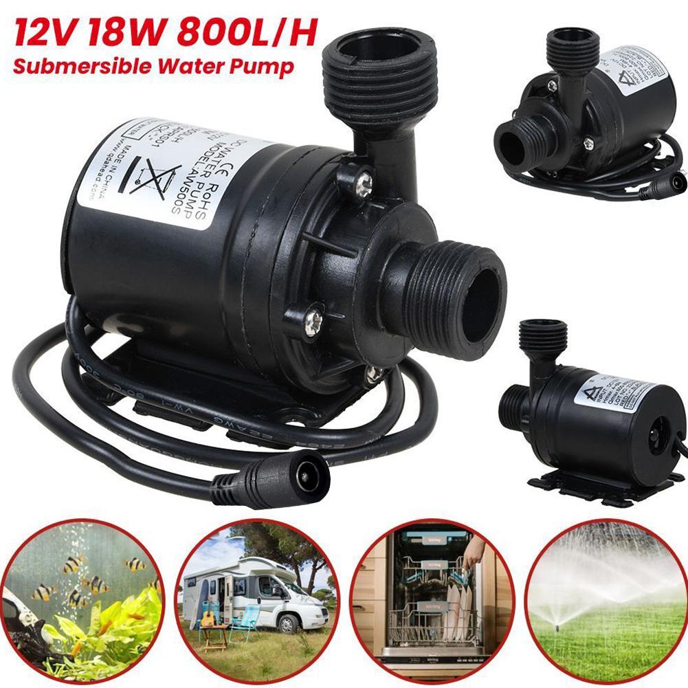 Garden High Pump DC 12V Brushless Water Pump 18W High Water Pump IP68 Waterproof Low Noise High Performance