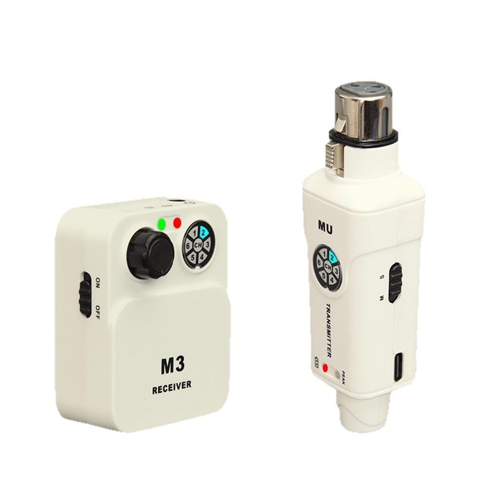 Wireless in Ear Monitor System 2.4G Mono/Stereo Wireless IEM Transmitter Receiver for Studio/Band/Live Performance