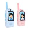 2 Pack Kids Video Intercom Rechargeable Long Distance 2 Way Radio with Dual Cameras Voice Changer for Indoor Outdoor