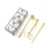 Stainless Steel 3-Piece DIY Candle Tool Set - Candle Extinguishing Cover Wick Trimmer & Extinguisher for Scented Candles