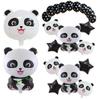Giant Panda Head Aluminum Foil Balloon for Baby's First Birthday or Celebration Event.