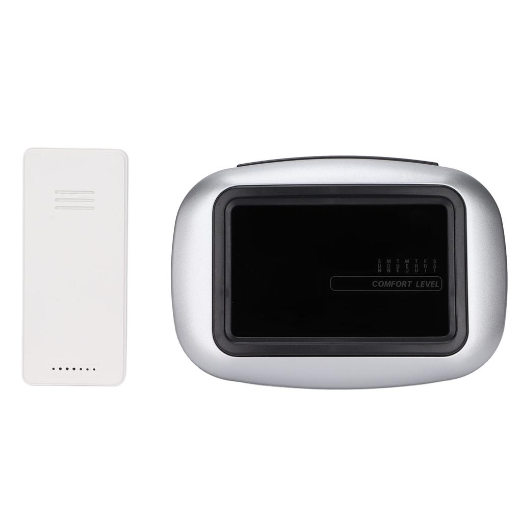 Weather Station Thermometer Wireless Color Display Digital Weather Thermometer with Clock for