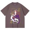 230 Gsm 100% Cotton Demon Slayer V35 Kokushibo Print Unisex Heavy Cotton T Shirt