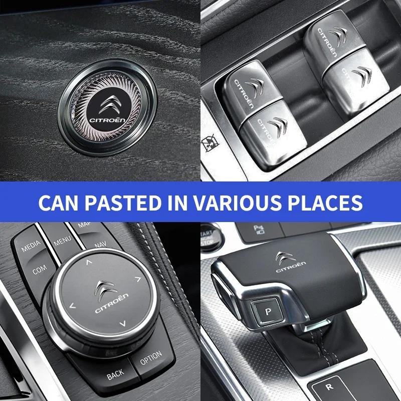 Car Start Button Small Sticker Window Control Button Small Sticke For Citroen C4 C2 C5 C6 C4L CACTUS C3XR HU83/VA2 Blade CE0536 YX3