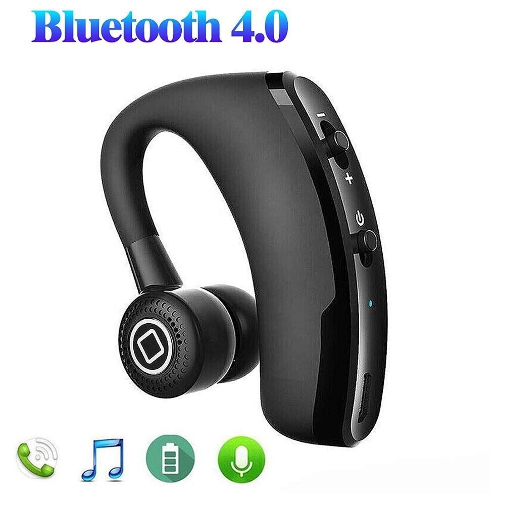 V9 Business Bluetooth Earphone TWS Stereo Bluetooth Headset Wireless Hanging Earbuds Sport Handsfree Earphone with Mic for Phone
