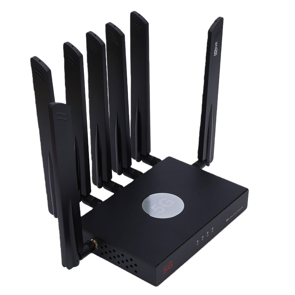 5G NR SA NSA AX3000 WiFi 6 CPE Router with Gigabit WAN LAN Ports Dual SIM IPQ5018 Chip Gigabit LAN Router EU Plug