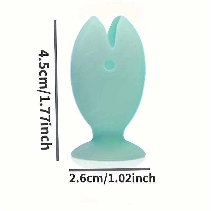 

1unit fish shaped silicone toothbrush protector, a portable toothbrush storage cover essential for journeys