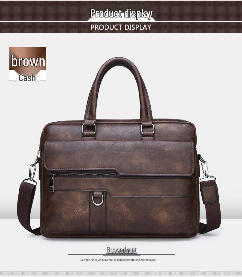 Pánská business casual kabelka aktovka - crossbody taška přes rameno pro kancelář a cestování