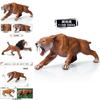 Machairodus Prehistoric Figurine With Static Display For Tiger Enthusiasts