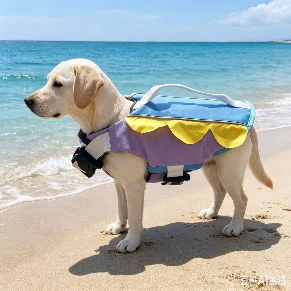 Enhanced Buoyancy Pet Life Vest Breathable Dog Flotation Vest Dog Life Jacket Swimming
