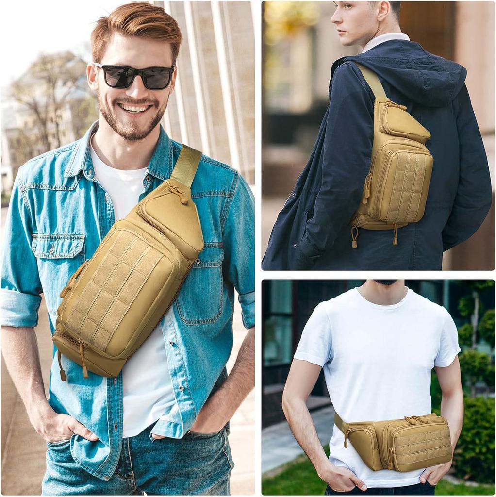 Tactical Outdoor Concealed Carry Waist Pack with MOLLE System